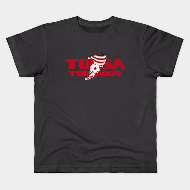 Defunct Tulsa Tornados Soccer 1985 Kids T-Shirt by LocalZonly